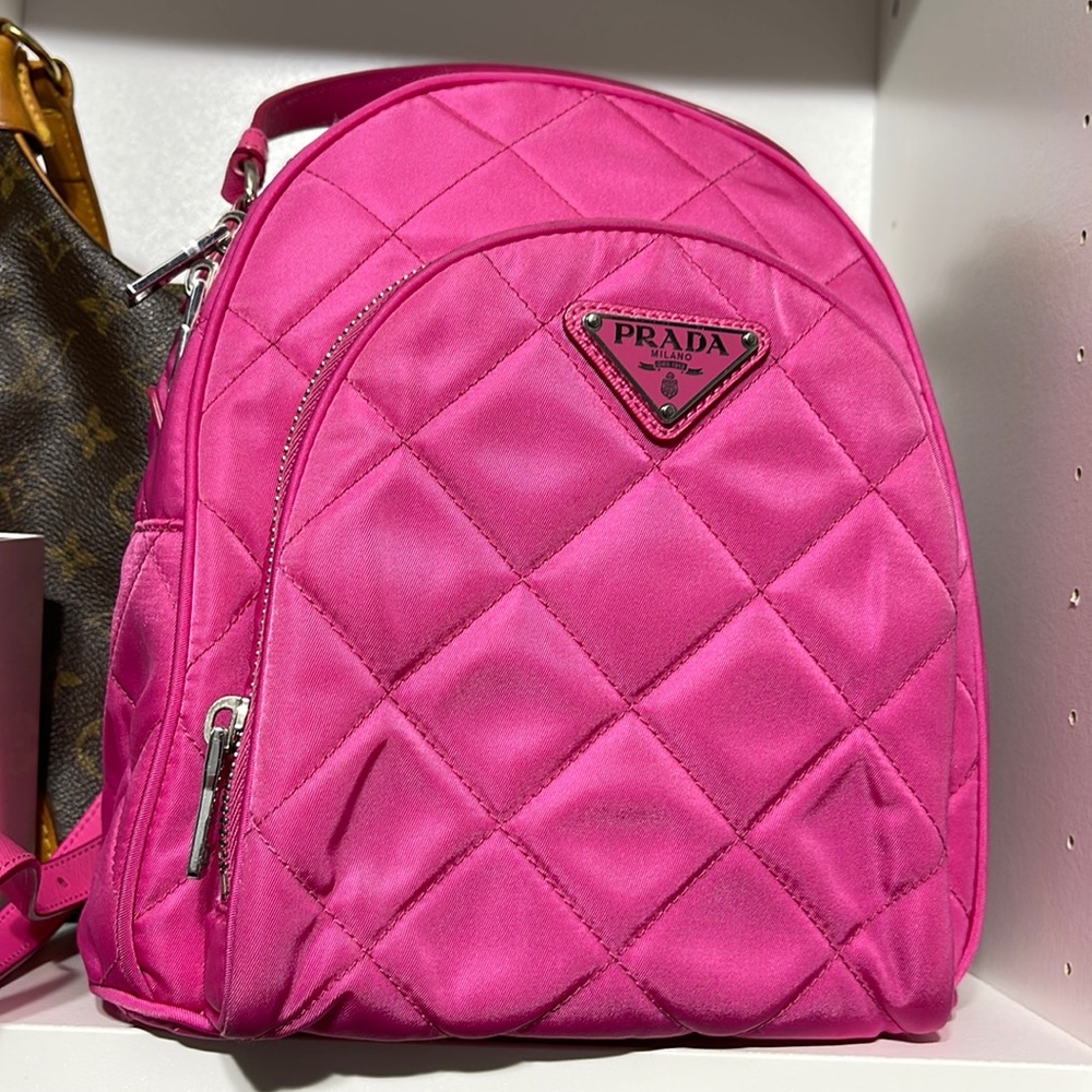 Mini Prada Backpack (Quilted Tessuto Mini Backpack) - Picture 1 of 4